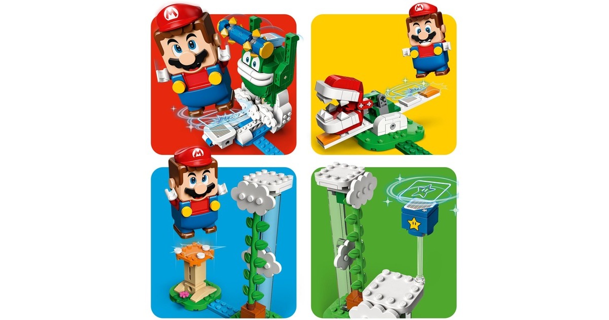 LEGO 71409 Super Mario Maxi-Spikes Wolken-Challenge – Erweiterungsset, Konstruktionsspielzeug(Set mit 3 Gegner Figuren inkl. Bumerang-Bruder und Piranha-Pflanze)
