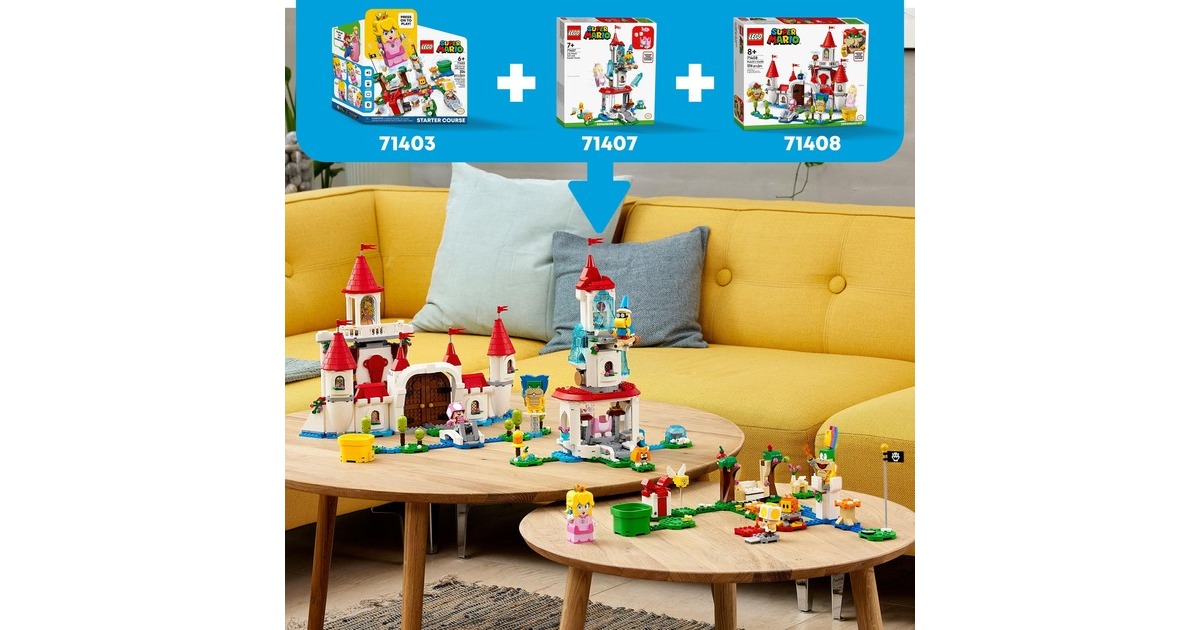 LEGO 71409 Super Mario Maxi-Spikes Wolken-Challenge – Erweiterungsset, Konstruktionsspielzeug(Set mit 3 Gegner Figuren inkl. Bumerang-Bruder und Piranha-Pflanze)