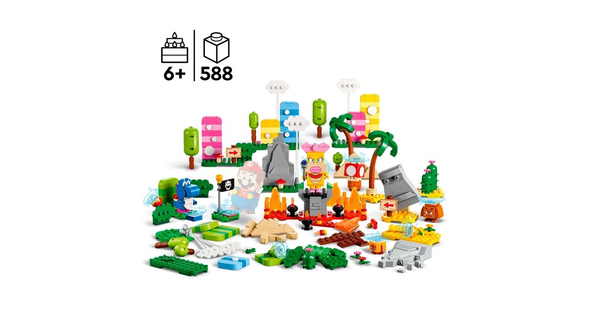 LEGO 71418 Super Mario Kreativbox – Leveldesigner-Set, Konstruktionsspielzeug