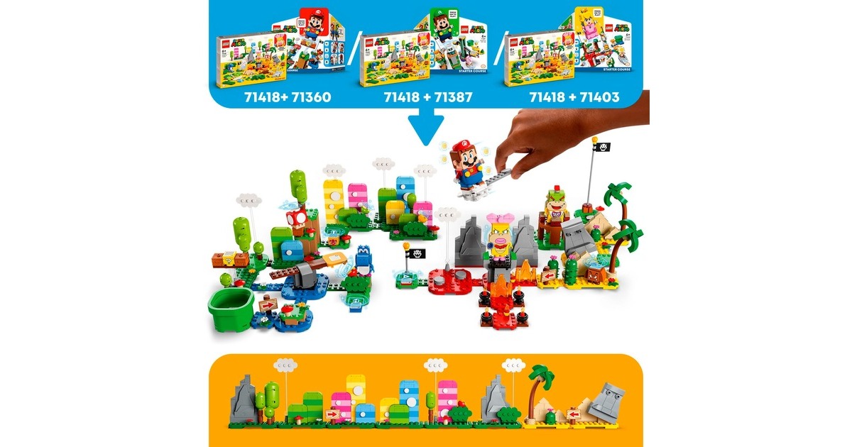 LEGO 71418 Super Mario Kreativbox – Leveldesigner-Set, Konstruktionsspielzeug
