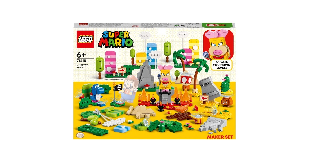 LEGO 71418 Super Mario Kreativbox – Leveldesigner-Set, Konstruktionsspielzeug