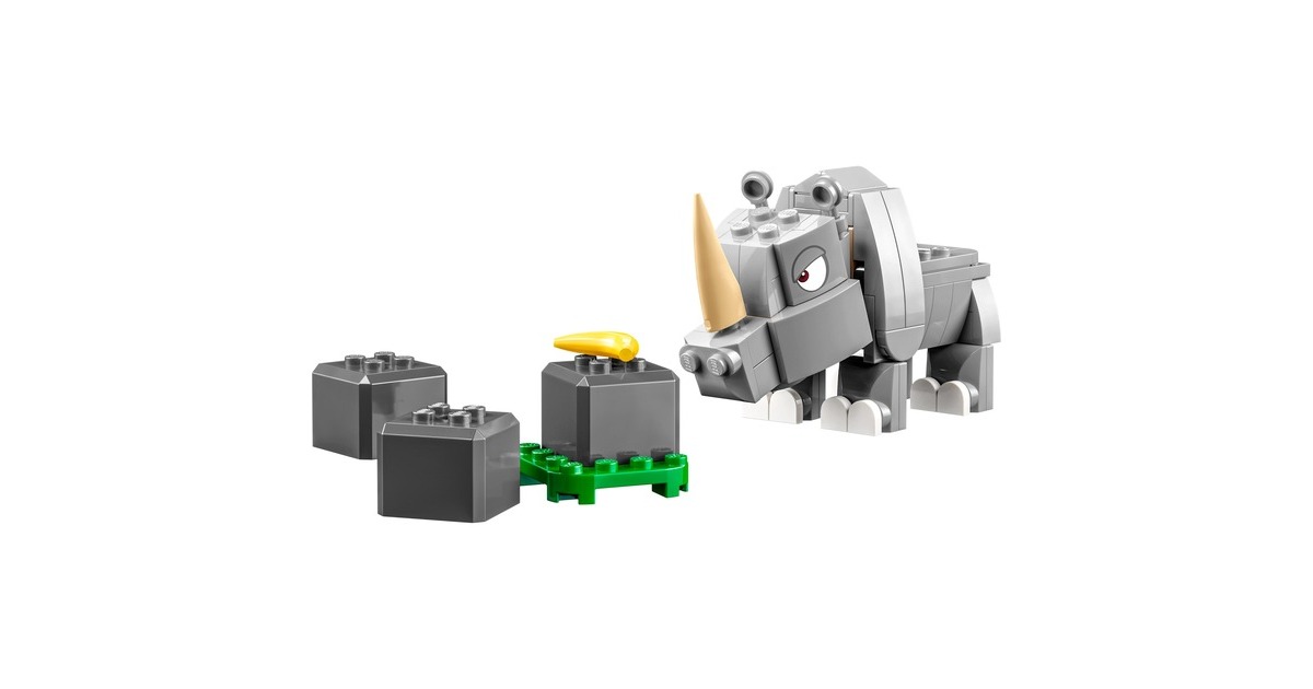 LEGO 71420 Super Mario Rambi das Rhino - Erweiterungssset, Konstruktionsspielzeug