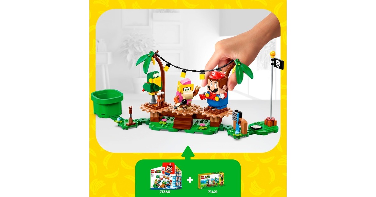 LEGO 71421 Super Mario Dixie Kongs Dschungel-Jam - Erweiterungsset, Konstruktionsspielzeug