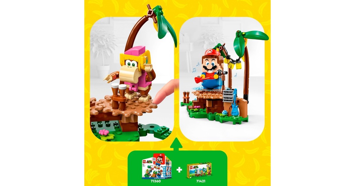 LEGO 71421 Super Mario Dixie Kongs Dschungel-Jam - Erweiterungsset, Konstruktionsspielzeug
