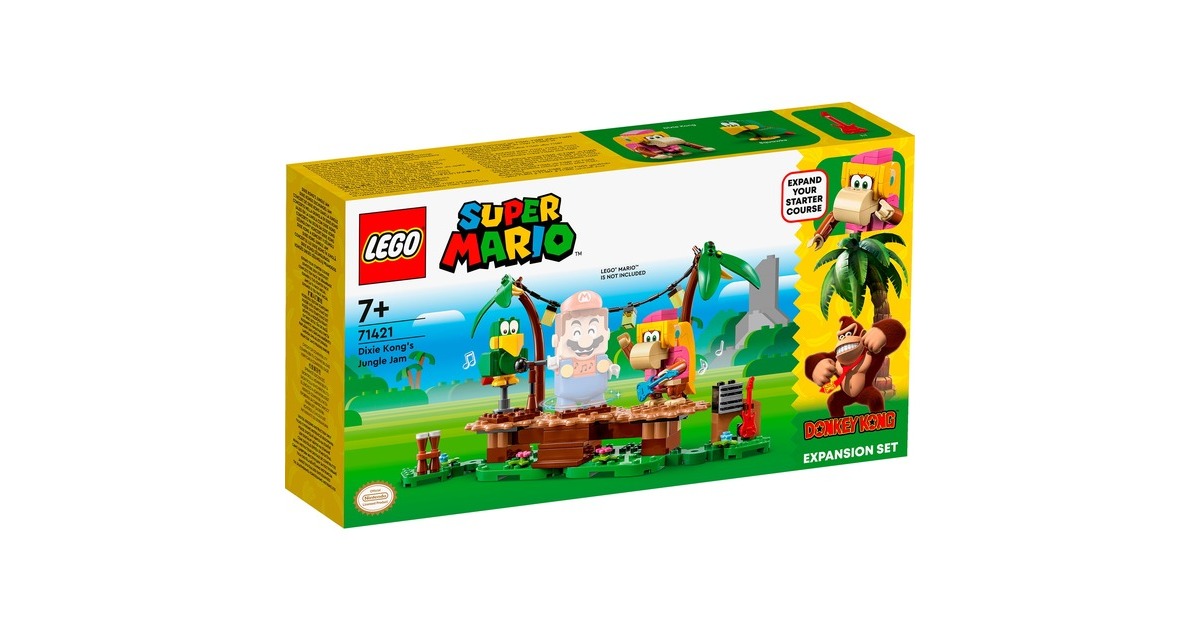 LEGO 71421 Super Mario Dixie Kongs Dschungel-Jam - Erweiterungsset, Konstruktionsspielzeug