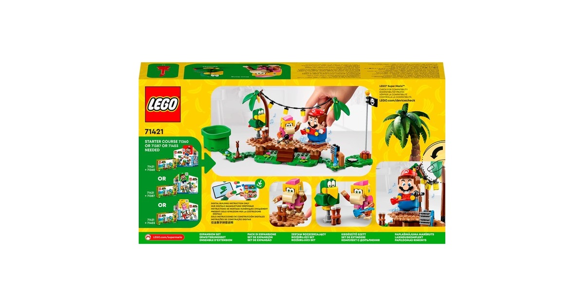 LEGO 71421 Super Mario Dixie Kongs Dschungel-Jam - Erweiterungsset, Konstruktionsspielzeug