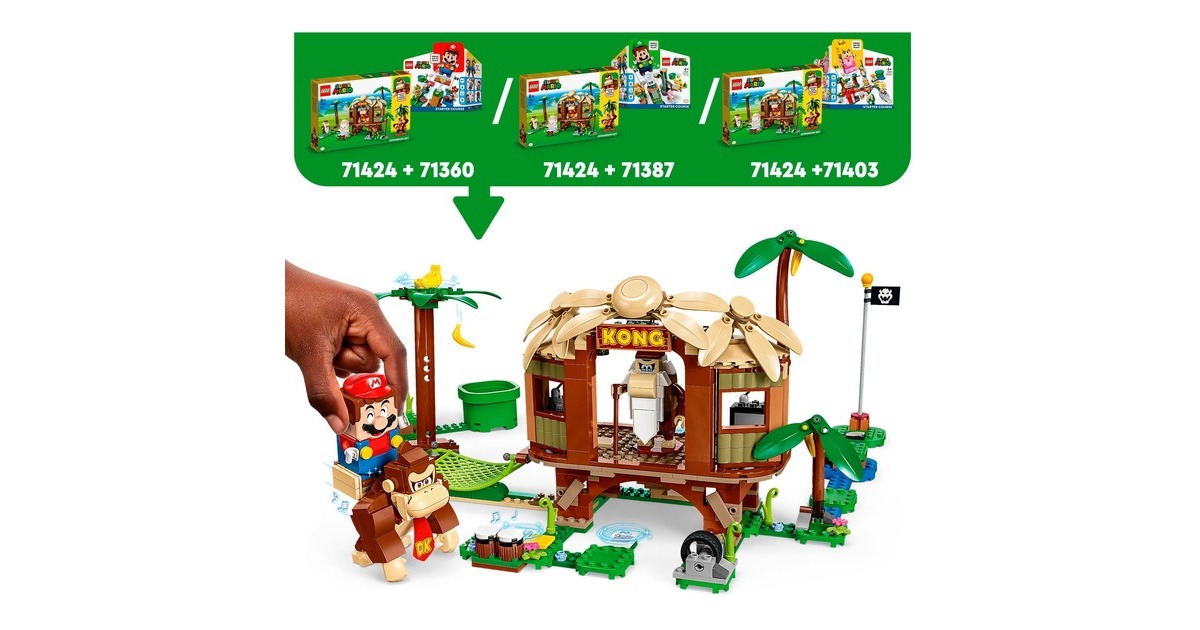 LEGO 71424 Super Mario Donkey Kongs Baumhaus - Erweiterungsset, Konstruktionsspielzeug