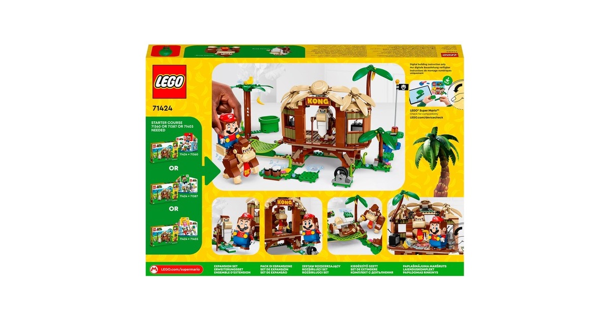 LEGO 71424 Super Mario Donkey Kongs Baumhaus - Erweiterungsset, Konstruktionsspielzeug