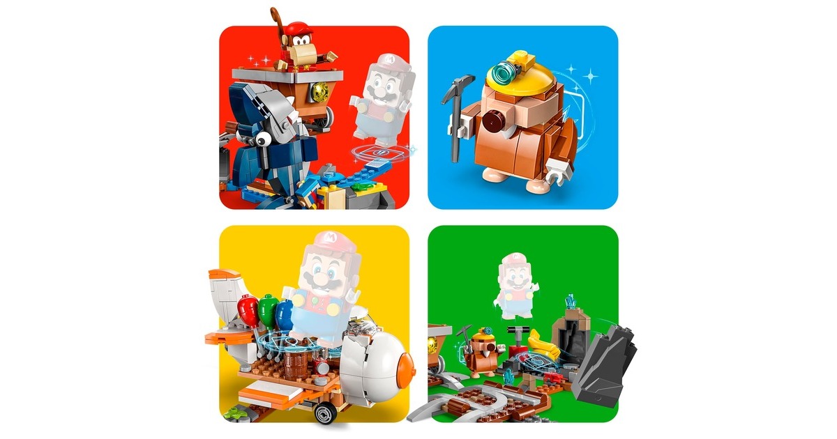 LEGO 71425 Super Mario Diddy Kongs Lorenritt - Erweiterungsset, Konstruktionsspielzeug