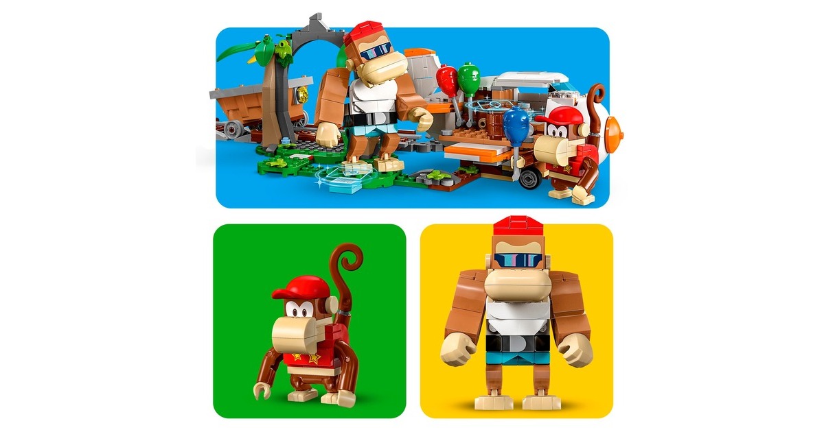 LEGO 71425 Super Mario Diddy Kongs Lorenritt - Erweiterungsset, Konstruktionsspielzeug