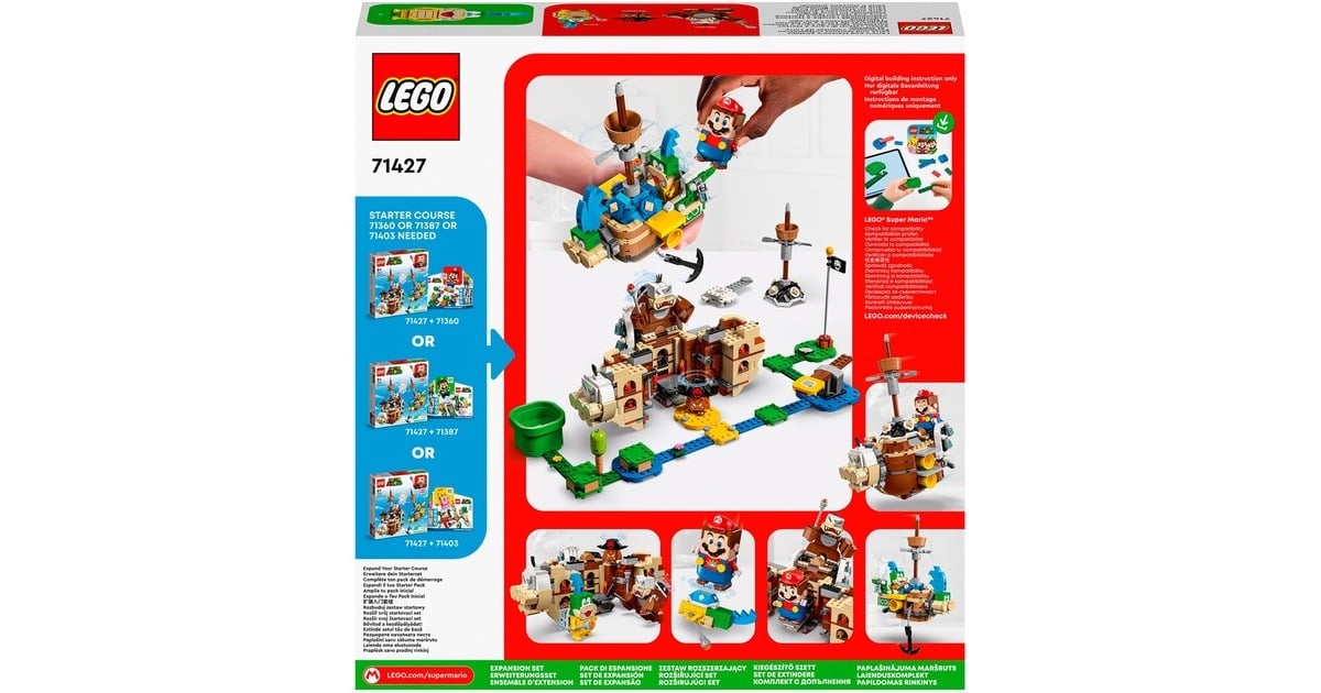 LEGO 71427 Super Mario Larry und Mortons Luftgaleeren - Erweiterungsset, Konstruktionsspielzeug