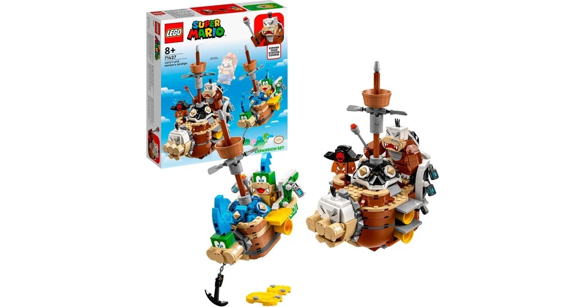 LEGO 71427 Super Mario Larry und Mortons Luftgaleeren - Erweiterungsset, Konstruktionsspielzeug