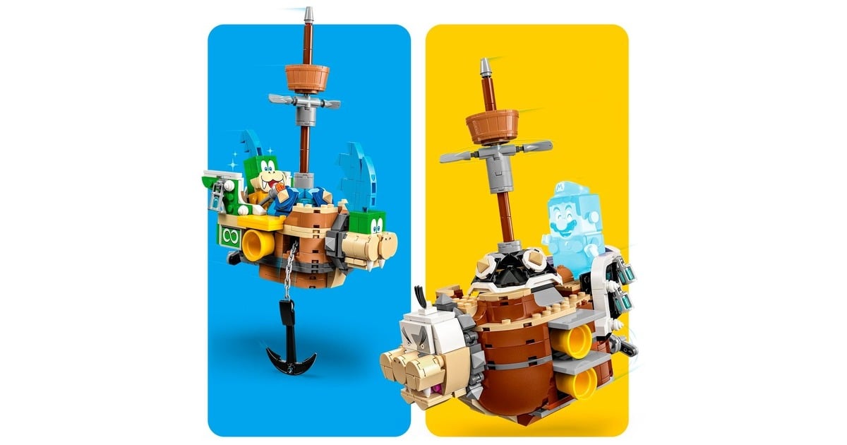 LEGO 71427 Super Mario Larry und Mortons Luftgaleeren - Erweiterungsset, Konstruktionsspielzeug