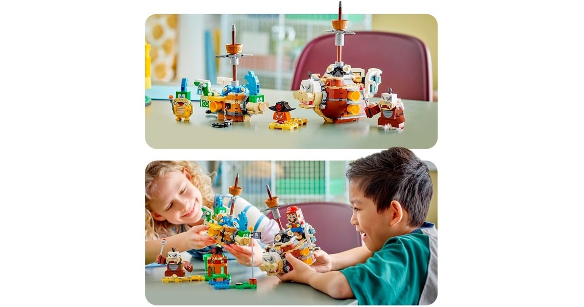LEGO 71427 Super Mario Larry und Mortons Luftgaleeren - Erweiterungsset, Konstruktionsspielzeug