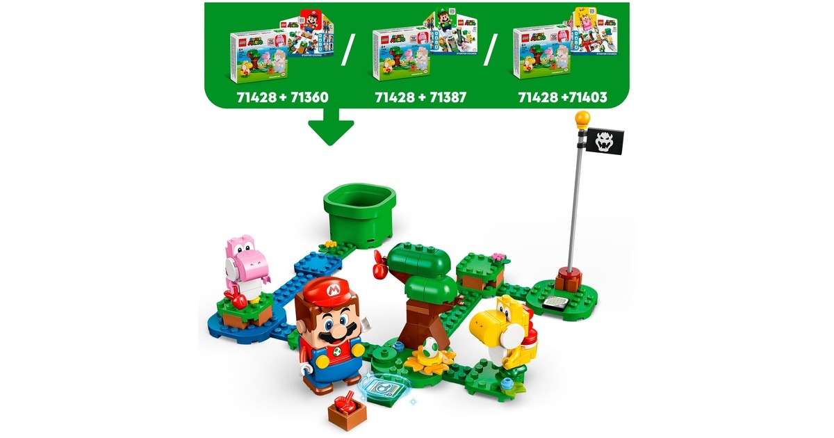 LEGO 71428 Super Mario Yoshis wilder Wald - Erweiterungsset, Konstruktionsspielzeug