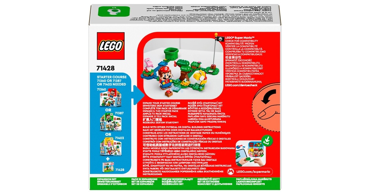 LEGO 71428 Super Mario Yoshis wilder Wald - Erweiterungsset, Konstruktionsspielzeug