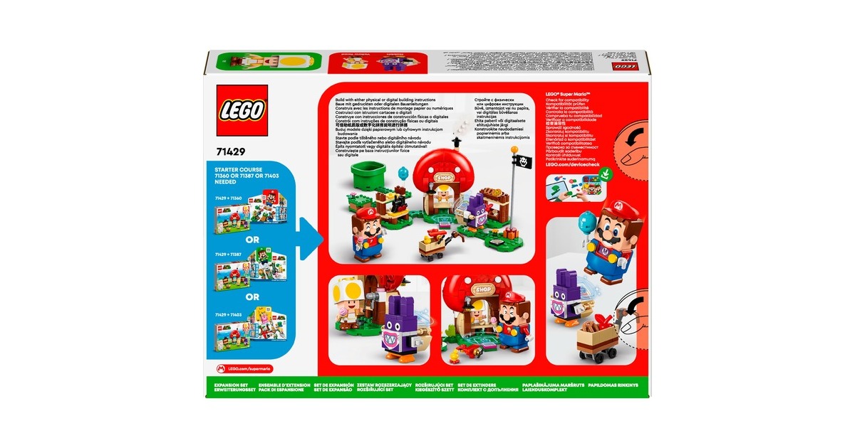 LEGO 71429 Super Mario Mopsie in Toads Laden - Erweiterungsset, Konstruktionsspielzeug