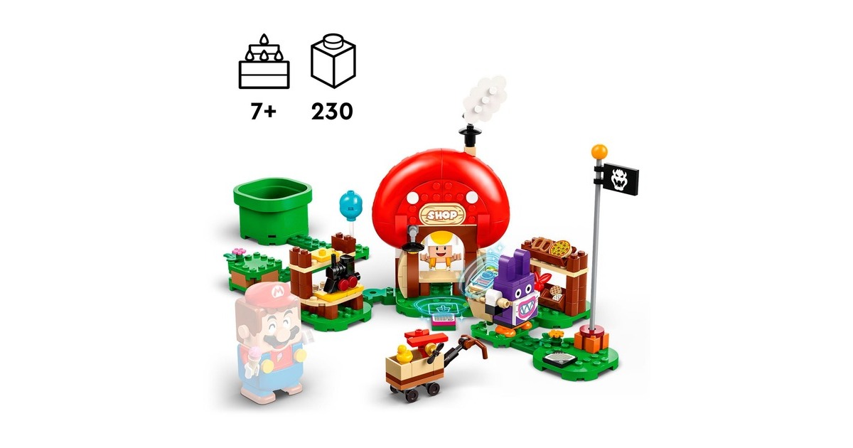 LEGO 71429 Super Mario Mopsie in Toads Laden - Erweiterungsset, Konstruktionsspielzeug