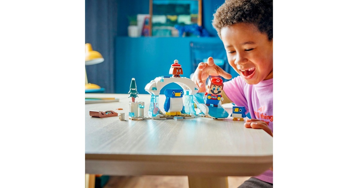LEGO 71430 Super Mario Schneeabenteuer mit Familie Pinguin - Erweiterungsset, Konstruktionsspielzeug