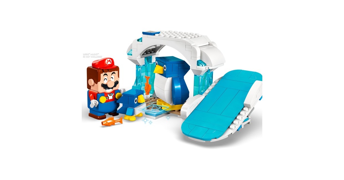 LEGO 71430 Super Mario Schneeabenteuer mit Familie Pinguin - Erweiterungsset, Konstruktionsspielzeug