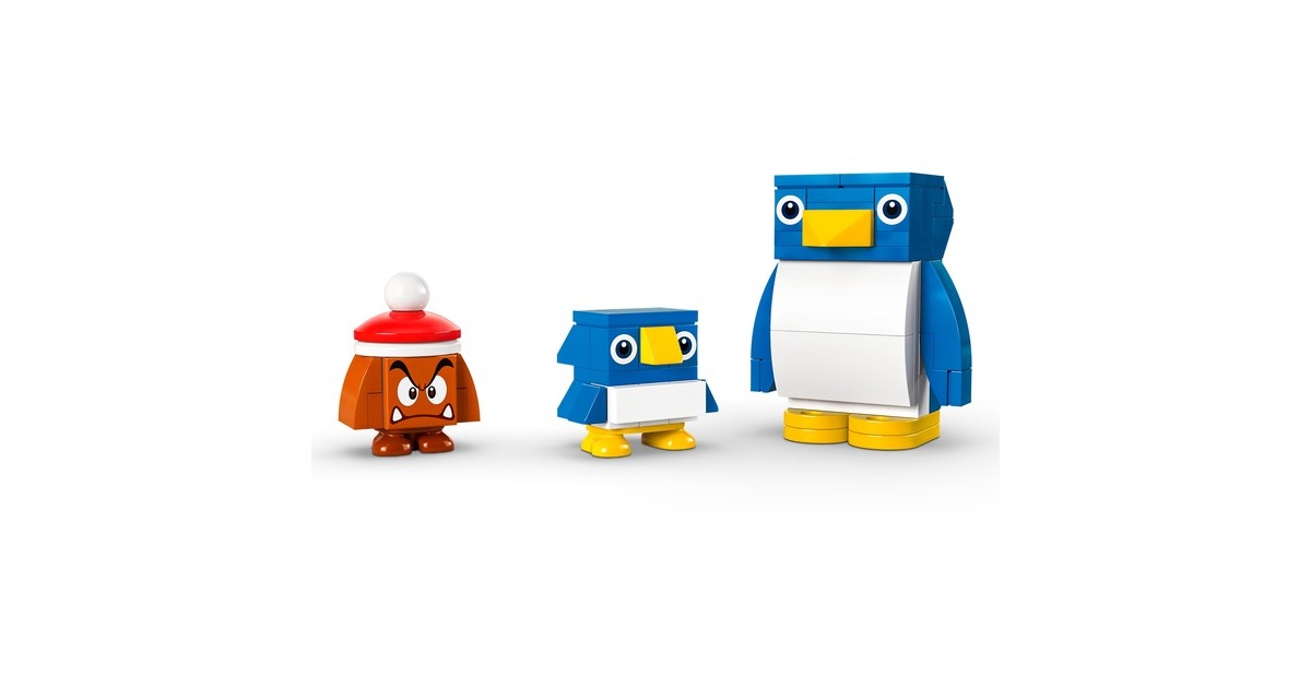 LEGO 71430 Super Mario Schneeabenteuer mit Familie Pinguin - Erweiterungsset, Konstruktionsspielzeug