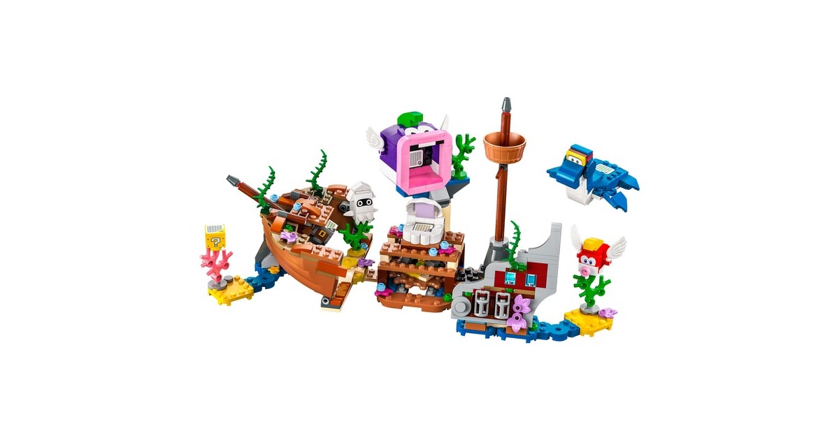 LEGO 71432 Super Mario Dorrie und das versunkene Schiff – Erweiterungsset, Konstruktionsspielzeug