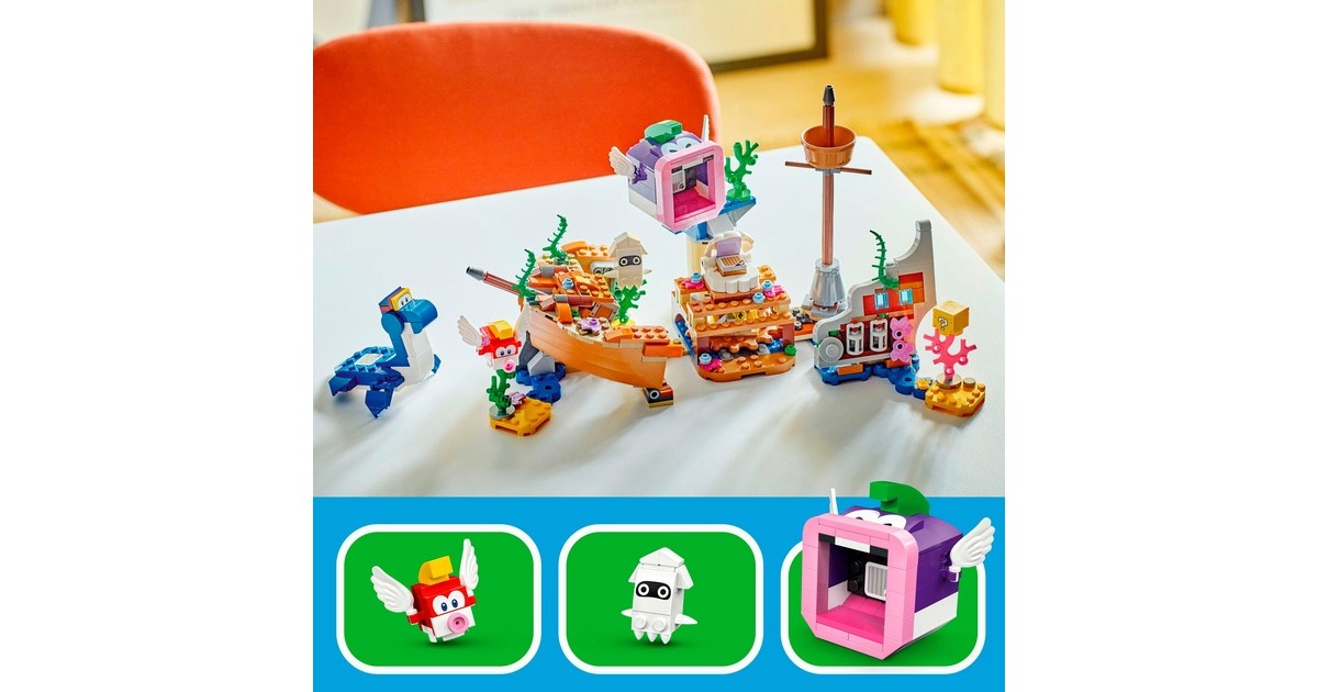 LEGO 71432 Super Mario Dorrie und das versunkene Schiff – Erweiterungsset, Konstruktionsspielzeug