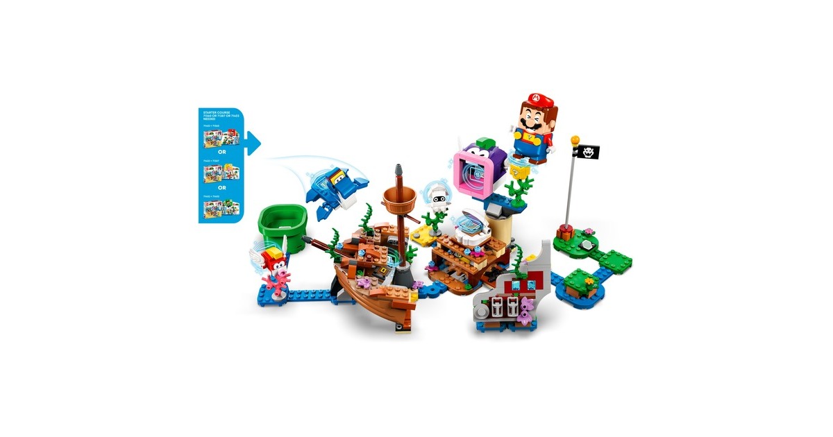 LEGO 71432 Super Mario Dorrie und das versunkene Schiff – Erweiterungsset, Konstruktionsspielzeug