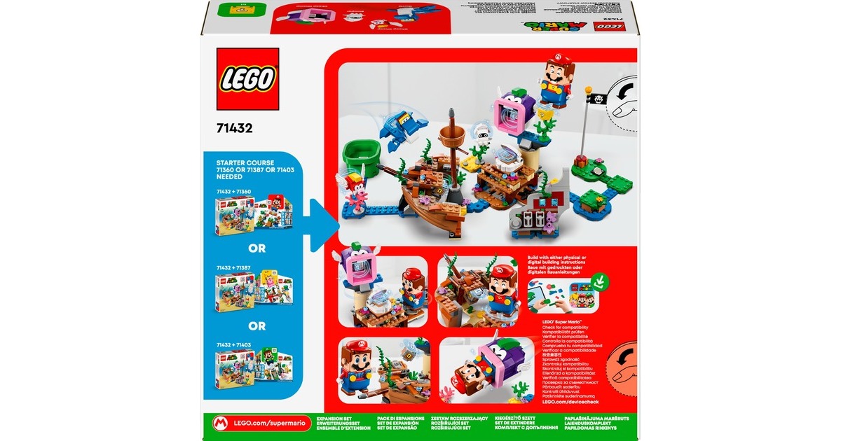 LEGO 71432 Super Mario Dorrie und das versunkene Schiff – Erweiterungsset, Konstruktionsspielzeug