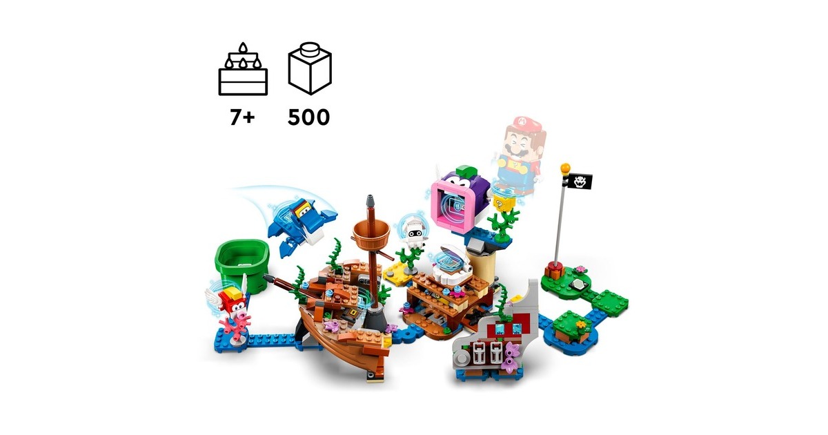 LEGO 71432 Super Mario Dorrie und das versunkene Schiff – Erweiterungsset, Konstruktionsspielzeug