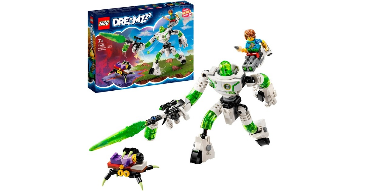 LEGO 71454 DREAMZzz Mateo und Roboter Z-Blob, Konstruktionsspielzeug