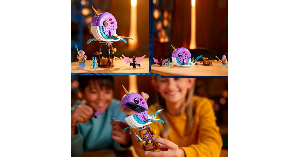 LEGO 71472 DreamZzz Izzies Narwal-Heißluftballon, Konstruktionsspielzeug