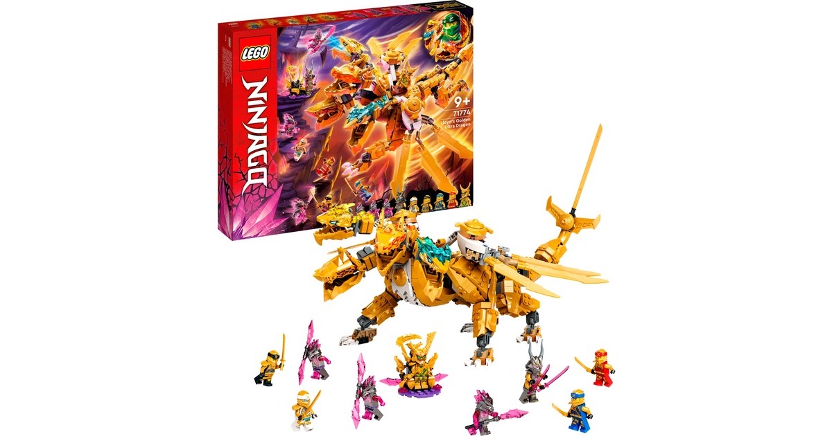 LEGO 71774 Ninjago Lloyds Ultragolddrache, Konstruktionsspielzeug
