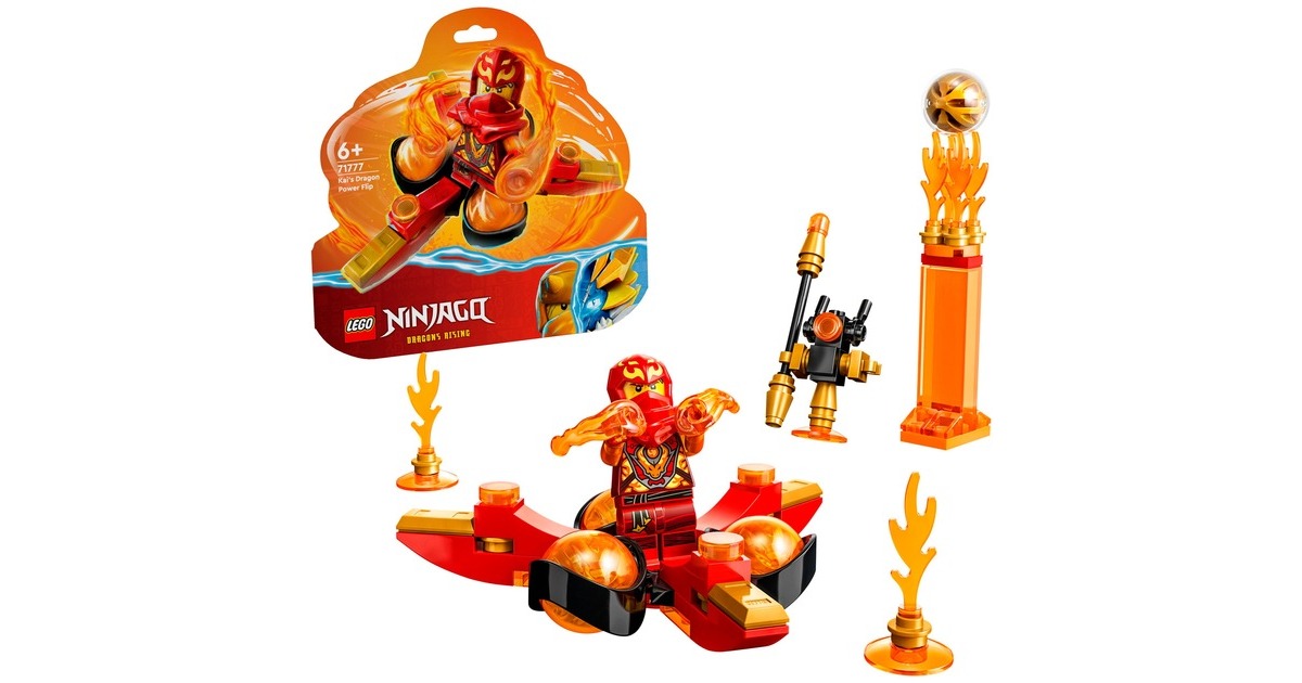 LEGO 71777 Ninjago Kais Drachenpower-Spinjitzu-Flip, Konstruktionsspielzeug