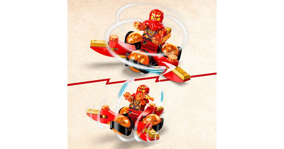 LEGO 71777 Ninjago Kais Drachenpower-Spinjitzu-Flip, Konstruktionsspielzeug