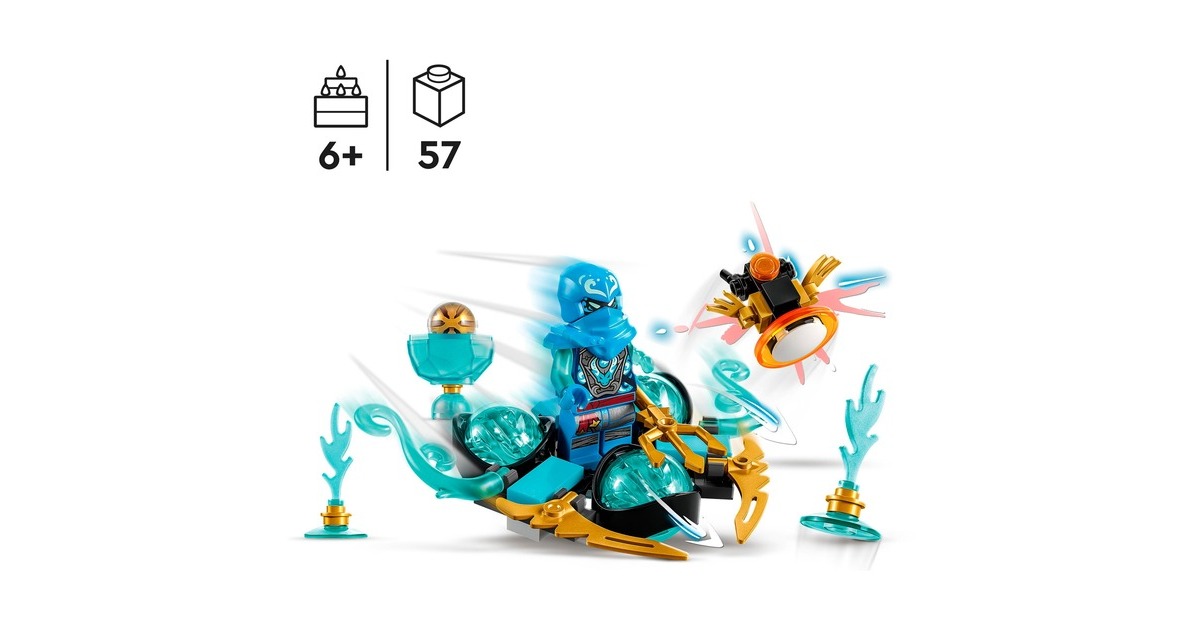 LEGO 71778 Ninjago Nyas Drachenpower-Spinjitzu-Drift, Konstruktionsspielzeug