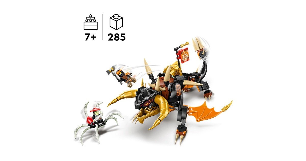LEGO 71782 Ninjago Coles Erddrache EVO, Konstruktionsspielzeug