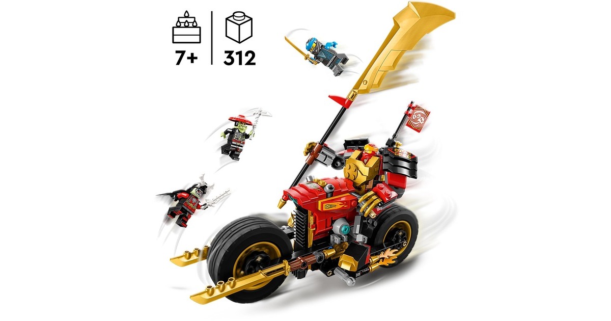LEGO 71783 Ninjago Kais Mech-Bike EVO, Konstruktionsspielzeug