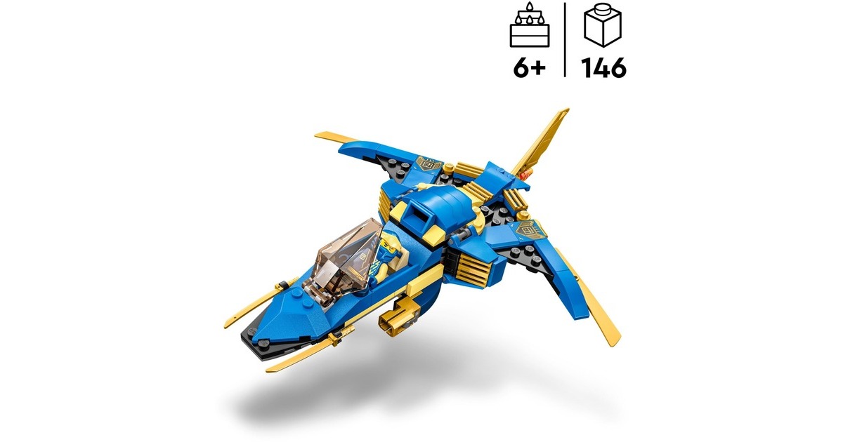 LEGO 71784 Ninjago Jays Donner-Jet EVO, Konstruktionsspielzeug
