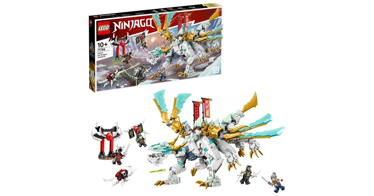 LEGO 71786 Ninjago Zanes Eisdrache, Konstruktionsspielzeug