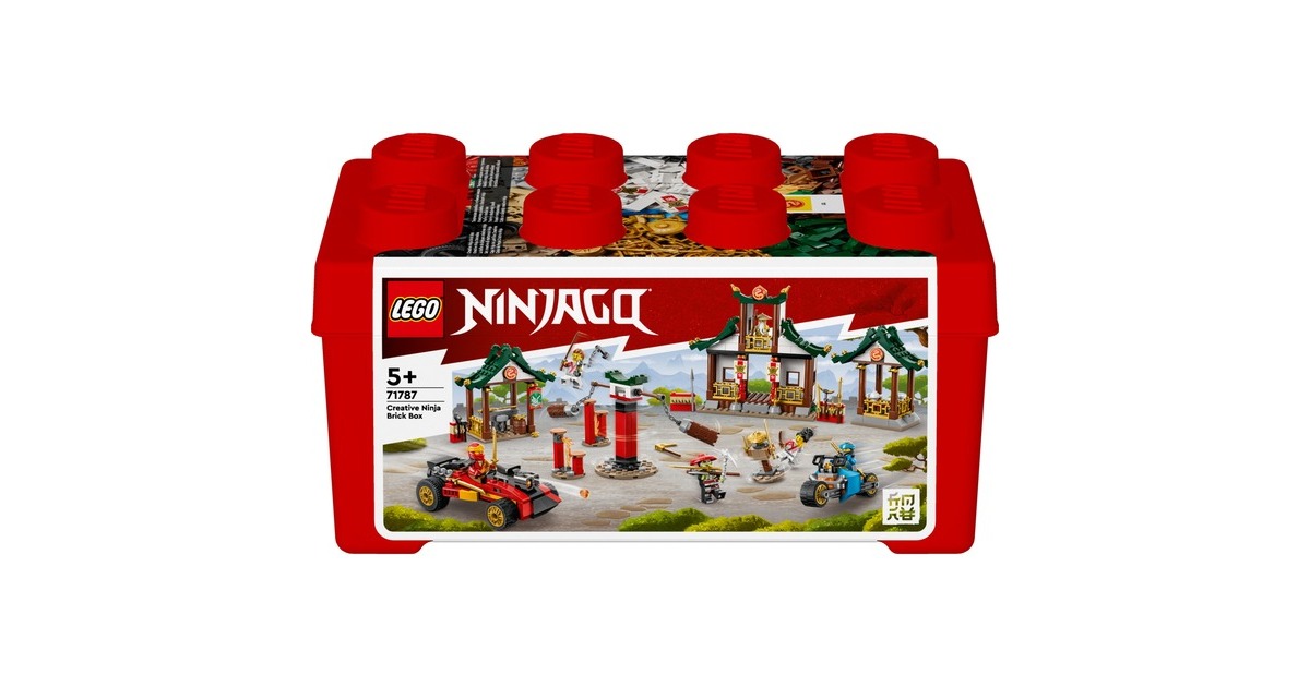 LEGO 71787 Ninjago Kreative Ninja Steinebox, Konstruktionsspielzeug