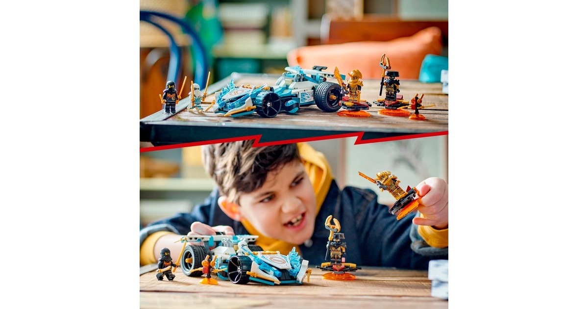 LEGO 71791 Ninjago Zanes Drachenpower-Spinjitzu-Rennwagen, Konstruktionsspielzeug