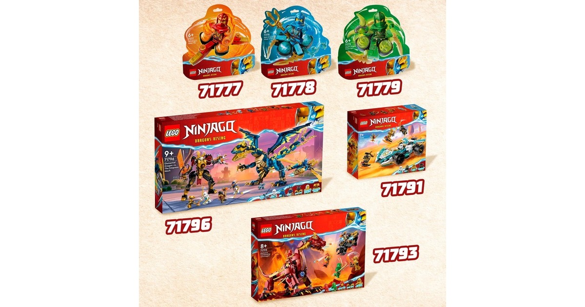 LEGO 71791 Ninjago Zanes Drachenpower-Spinjitzu-Rennwagen, Konstruktionsspielzeug