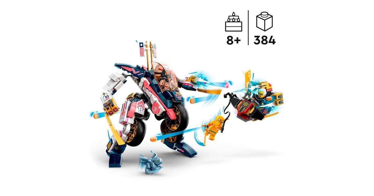 LEGO 71792 Ninjago Soras Mech-Bike, Konstruktionsspielzeug