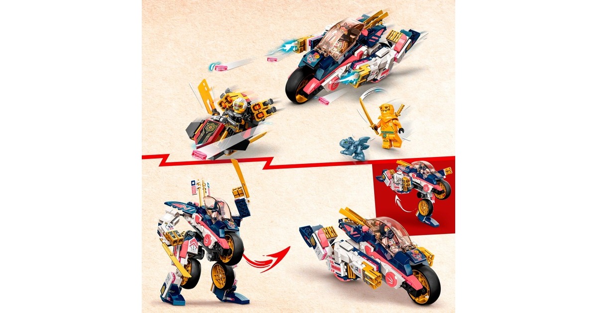 LEGO 71792 Ninjago Soras Mech-Bike, Konstruktionsspielzeug