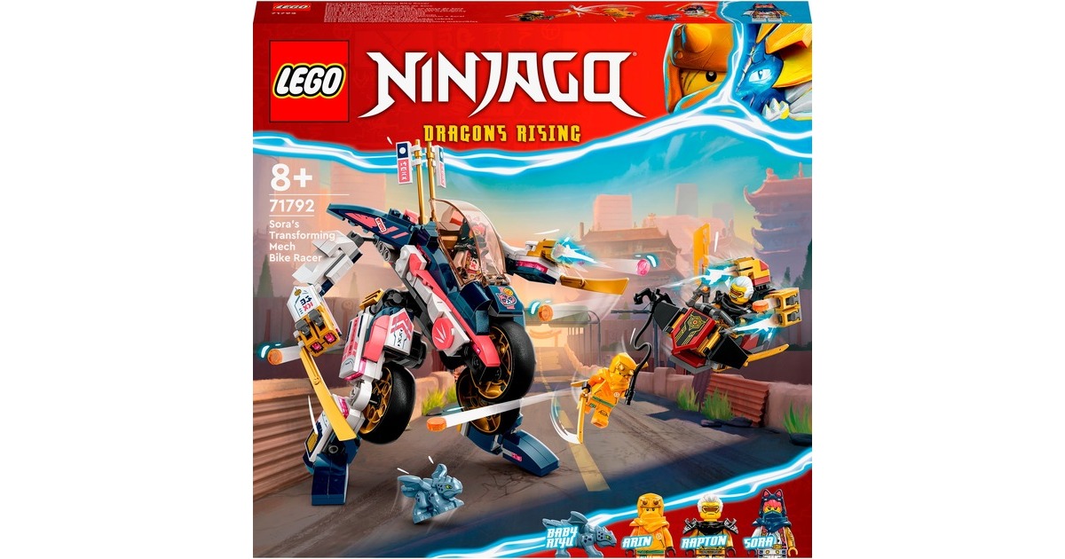 LEGO 71792 Ninjago Soras Mech-Bike, Konstruktionsspielzeug