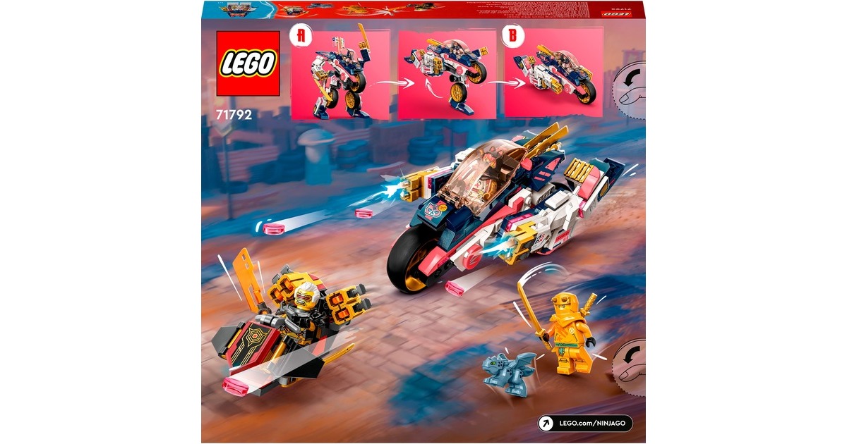 LEGO 71792 Ninjago Soras Mech-Bike, Konstruktionsspielzeug