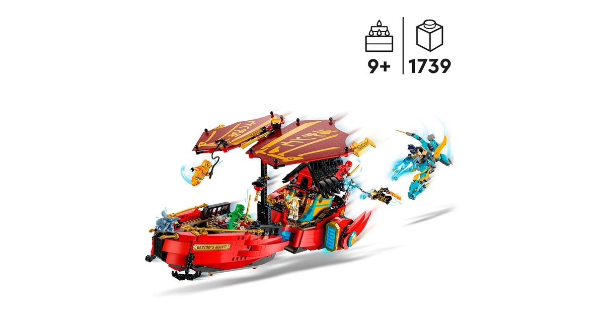 LEGO 71797 Ninjago Ninja-Flugsegler im Wettlauf mit der Zeit, Konstruktionsspielzeug