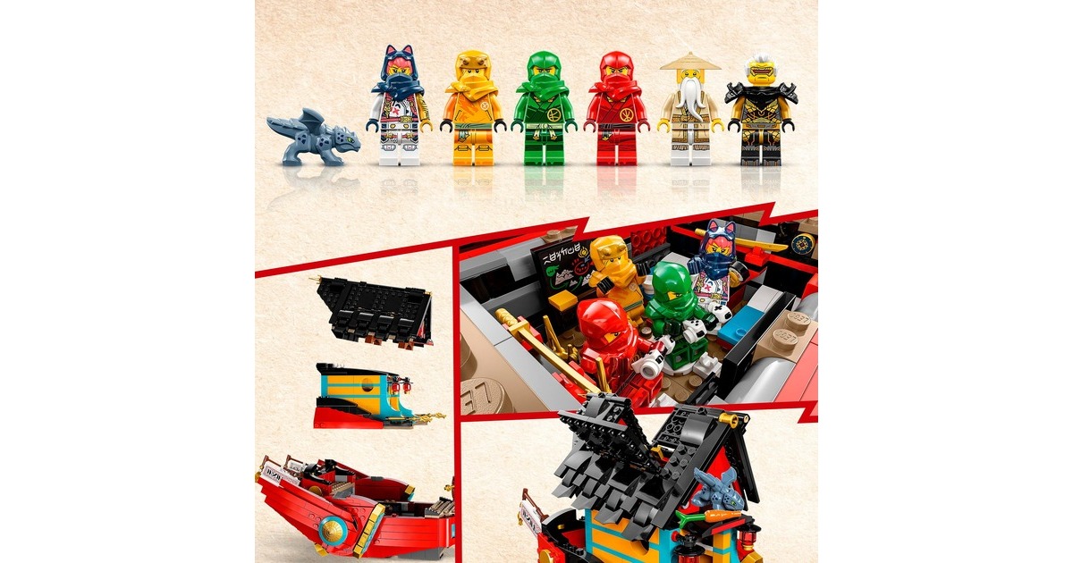 LEGO 71797 Ninjago Ninja-Flugsegler im Wettlauf mit der Zeit, Konstruktionsspielzeug
