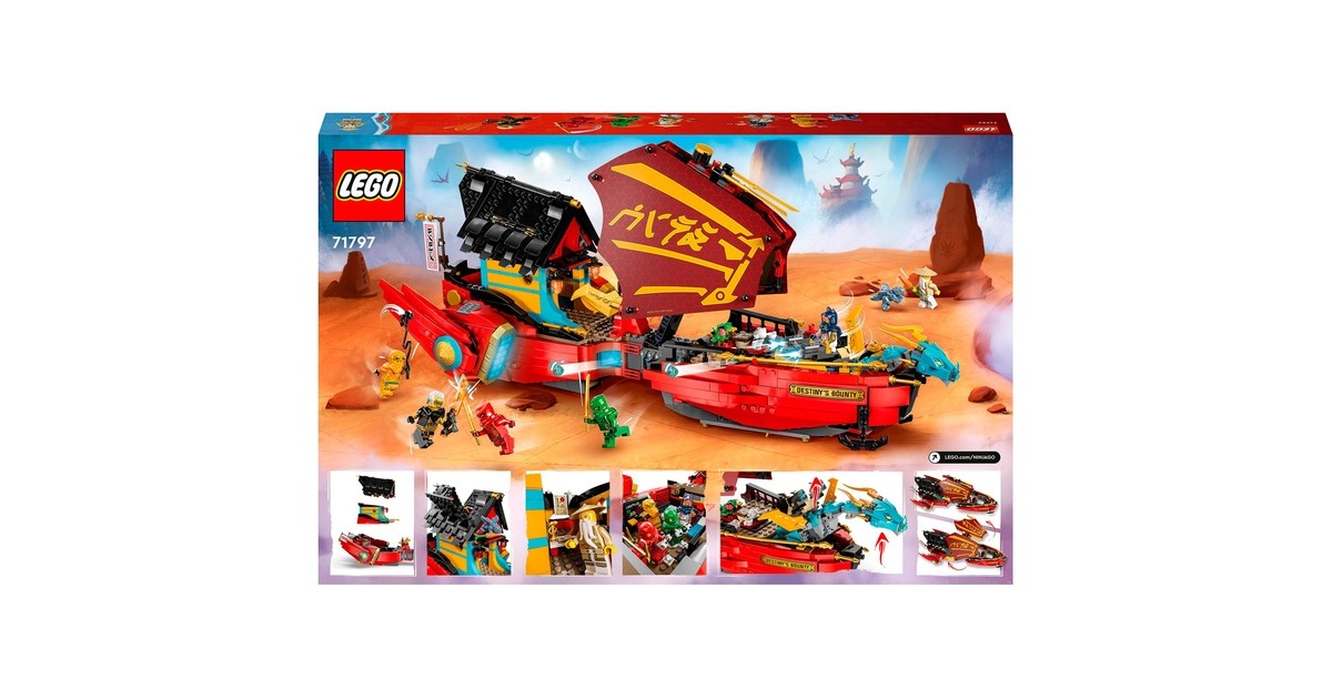 LEGO 71797 Ninjago Ninja-Flugsegler im Wettlauf mit der Zeit, Konstruktionsspielzeug